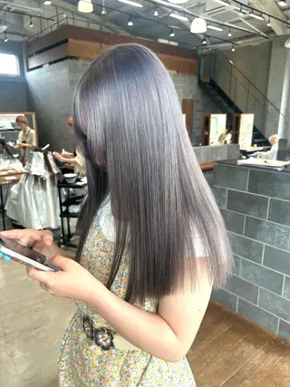 カラー 🤍垢抜け♡透明感 カラーmoeka🤍のヘアスタイル