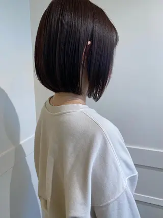 ショート カラー ボブ　ショート 特化 迫田紘史のヘアスタイル