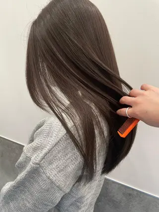 ミディアム カラー ヘアアレンジ アイブロウ ミニボブ/ブリーチ 🌈MISATOのヘアスタイル