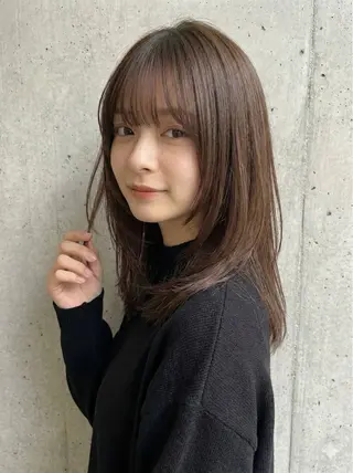 ミディアム カラー 口コミ150件超え 💬☘️笹岡航太のヘアスタイル