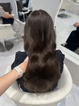 ロング カラー 𝑹𝒊𝒉𝒐🎀 名駅/大人韓国ヘアのヘアスタイル