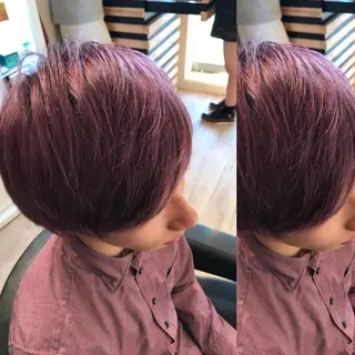 ショート カラー メンズ 大久保 隆蔵のヘアスタイル