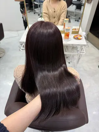 セミロング カラー ヘアアレンジ 💗横浜美容室 💗HARUNAのヘアスタイル