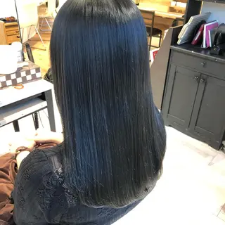 ロング カラー 金子 富士のヘアスタイル