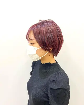 ショート カラー stylist トモヤのヘアスタイル