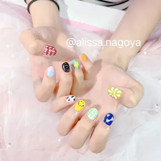 ネイル Jr.ネイリスト🤍 【Alissa】新栄のネイルデザイン