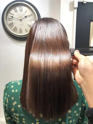 セミロング 🌕酸性縮毛矯正 高野竜🌕のヘアスタイル