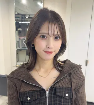 ミディアム カラー ヘアアレンジ hao 髪質改善/トリートメント/レイヤーカット【ハオ】所属・ハイトーンモデル募集 / Ayaka🎀のヘアスタイル