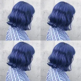 ミディアム カラー ヘアアレンジ TAKUMAブリーチ /切りっぱなし🪽のヘアスタイル
