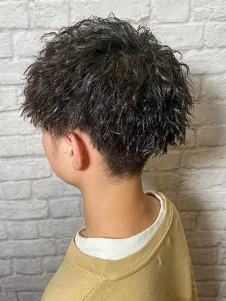 ショート パーマ メンズ 💈メンズ特化 副店長松浦一聖💈のヘアスタイル