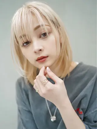 ミディアム カラー Geeks 渋谷所属・Morishita Miyuのヘアスタイル