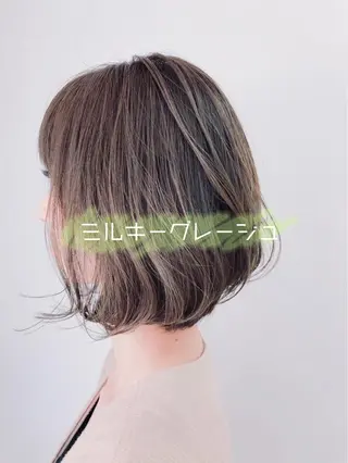 ショート カラー パーマ/ハイライト 💙鶴岡 愛💙のヘアスタイル