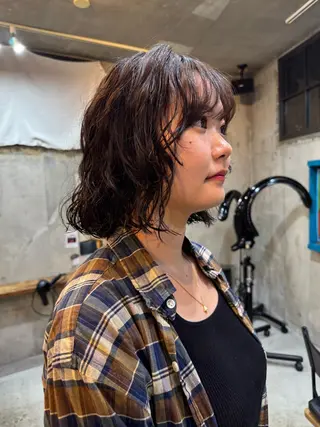 ミディアム パーマ パーマ/パーマ落とし /メンズカット/ヒロのヘアスタイル