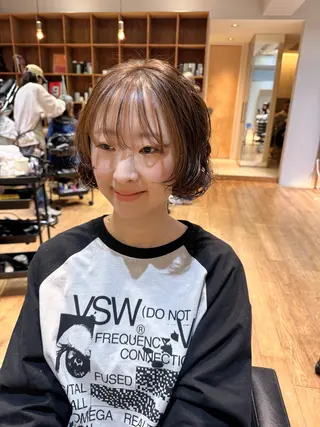 ショート パーマ 大橋 芽衣のヘアスタイル