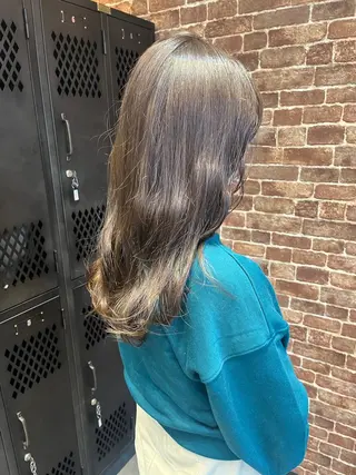 ミディアム カラー パーマ ヘアアレンジ メンズ キッズ ネイル マツエク・マツパ アイブロウ 久木原 ゆりのヘアスタイル
