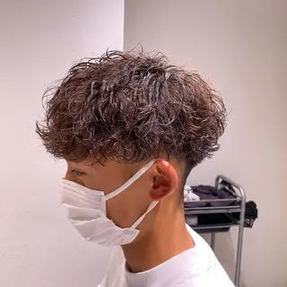 ミディアム カラー パーマ ヘアアレンジ メンズ キッズ ネイル マツエク・マツパ アイブロウ ✂️メンズカット ひろき✂️のヘアスタイル