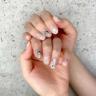 ミディアム カラー パーマ ヘアアレンジ メンズ キッズ ネイル マツエク・マツパ Salon Ｋのネイルデザイン