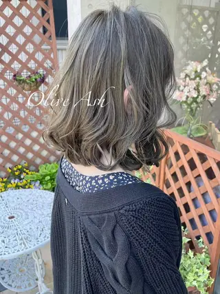カラー ミディアム ❁ shizuku EMU/髪質改善💎のヘアスタイル