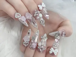 ネイル MoMoA Nail ネイル長さ出し専門店のネイルデザイン