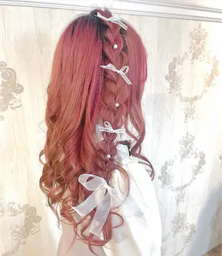 ロング ヘアアレンジ 💖透明感カラー💖 mayukoのヘアスタイル