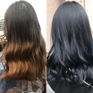 カラー ライブトレア YOSHIKIのヘアスタイル