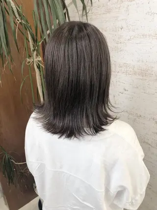 セミロング カラー ケアブリーチ /髪質 改善/古橋圭史郎のヘアスタイル