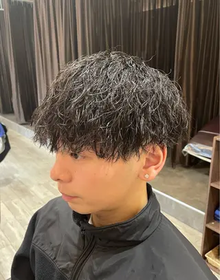 パーマ メンズ 仙台/メンズ/ フェザー/リョウのヘアスタイル