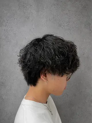 パーマ メンズ 【毎朝セット3分】 メンズパーマ　真人のヘアスタイル