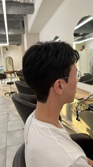 ショート パーマ メンズ 🏆メンズヘア特化 🥇代表りんぺーのヘアスタイル