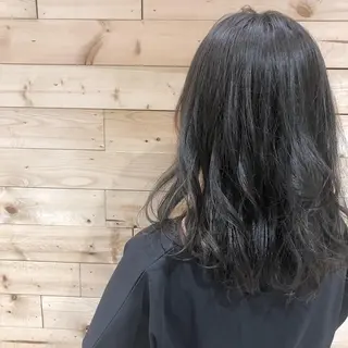 セミロング ヘアアレンジ ゆ ずのヘアスタイル