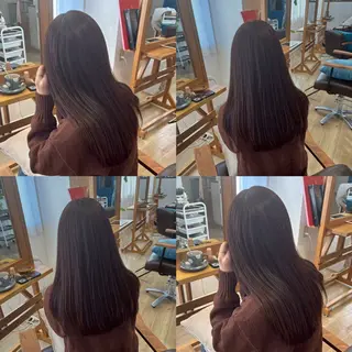 ロング カラー RINNO🌷透明感 カラー/縮毛矯正のヘアスタイル