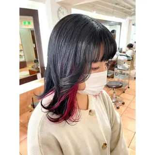 ミディアム カラー 🦋エクステ/透明感 カラー🦋宮川莉央のヘアスタイル