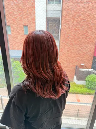 ミディアム カラー Ayaka/天王寺 /ハイトーン/透明感のヘアスタイル