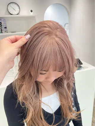 ロング カラー H I ＮＡのヘアスタイル