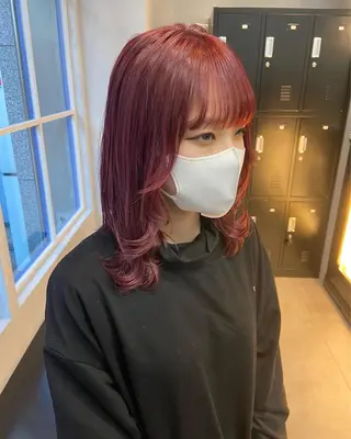 ミディアム カラー レイヤー💧艶髪 💧Syotaのヘアスタイル