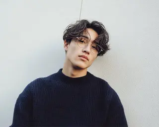 ショート パーマ メンズ ツイスパ/波巻き対応 メンズ特化　石川愛理のヘアスタイル