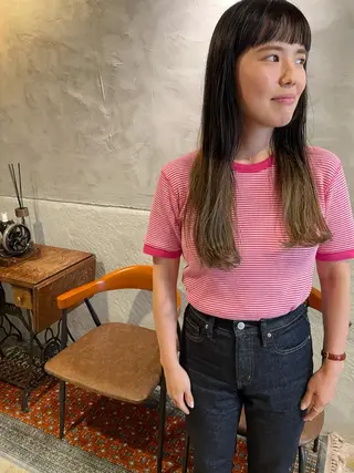 ロング さの あやねのヘアスタイル