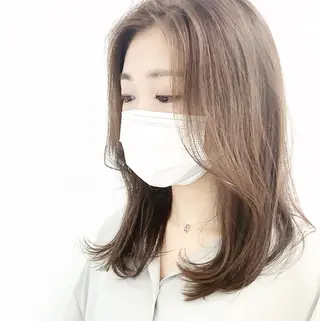 ロング カラー パーマ ヘアアレンジ メンズ キッズ ネイル マツエク・マツパ レイヤーカット 🌿透け感カラーのヘアスタイル