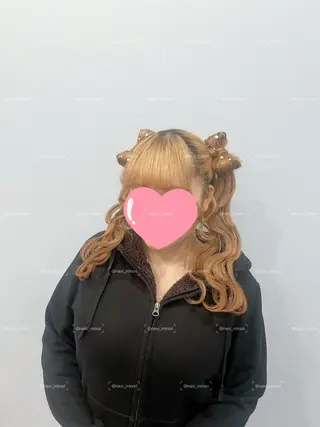 セミロング ヘアアレンジ Hairset minoriのヘアスタイル