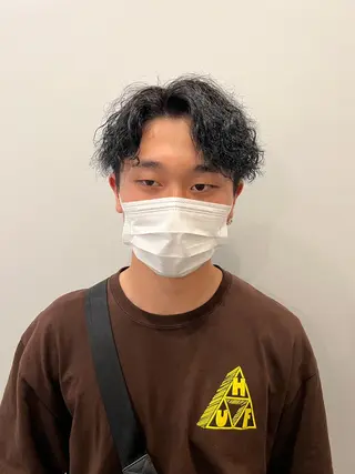 ショート カラー メンズ 大阪メンズパーマ /ショート/らいのヘアスタイル