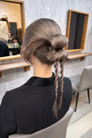 ロング 六本木0分ヘアセット ヘアメイクのヘアスタイル
