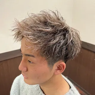 ショート パーマ メンズ 土田 紘太のヘアスタイル