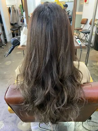 ロング カラー ヘアアレンジ 【艶髪×韓国風】 毛流れ職人 RYOのヘアスタイル