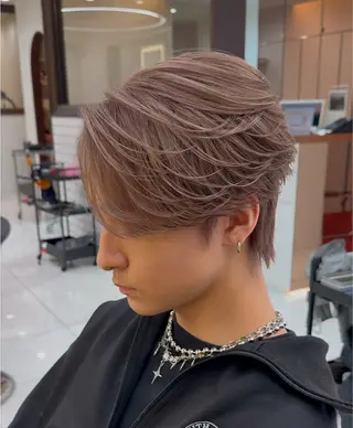 カラー メンズ 菅野 心悠/メンズヘアのヘアスタイル
