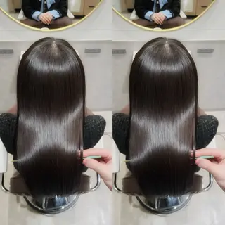 セミロング 銀座⭐️髪質改善⭐️ 平中　留生のヘアスタイル