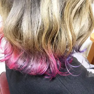 セミロング カラー 100%髪質改善特化 TRUNSのヘアスタイル