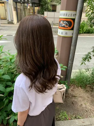 セミロング カラー 片平 帆香のヘアスタイル