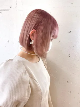 ショート カラー ショート✨ボブ✨代表 新田見美仁のヘアスタイル
