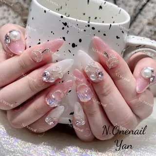 ネイル 長いだし/スカルプ/ パラシェルN.oneのネイルデザイン