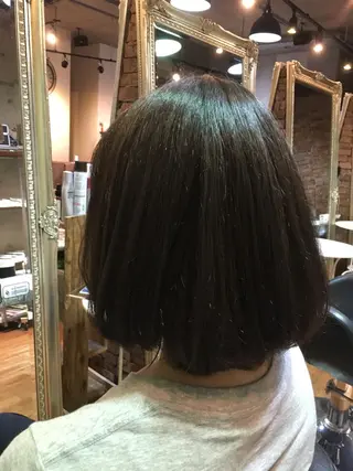 ミディアム クラッチムク博多小川 旭のヘアスタイル